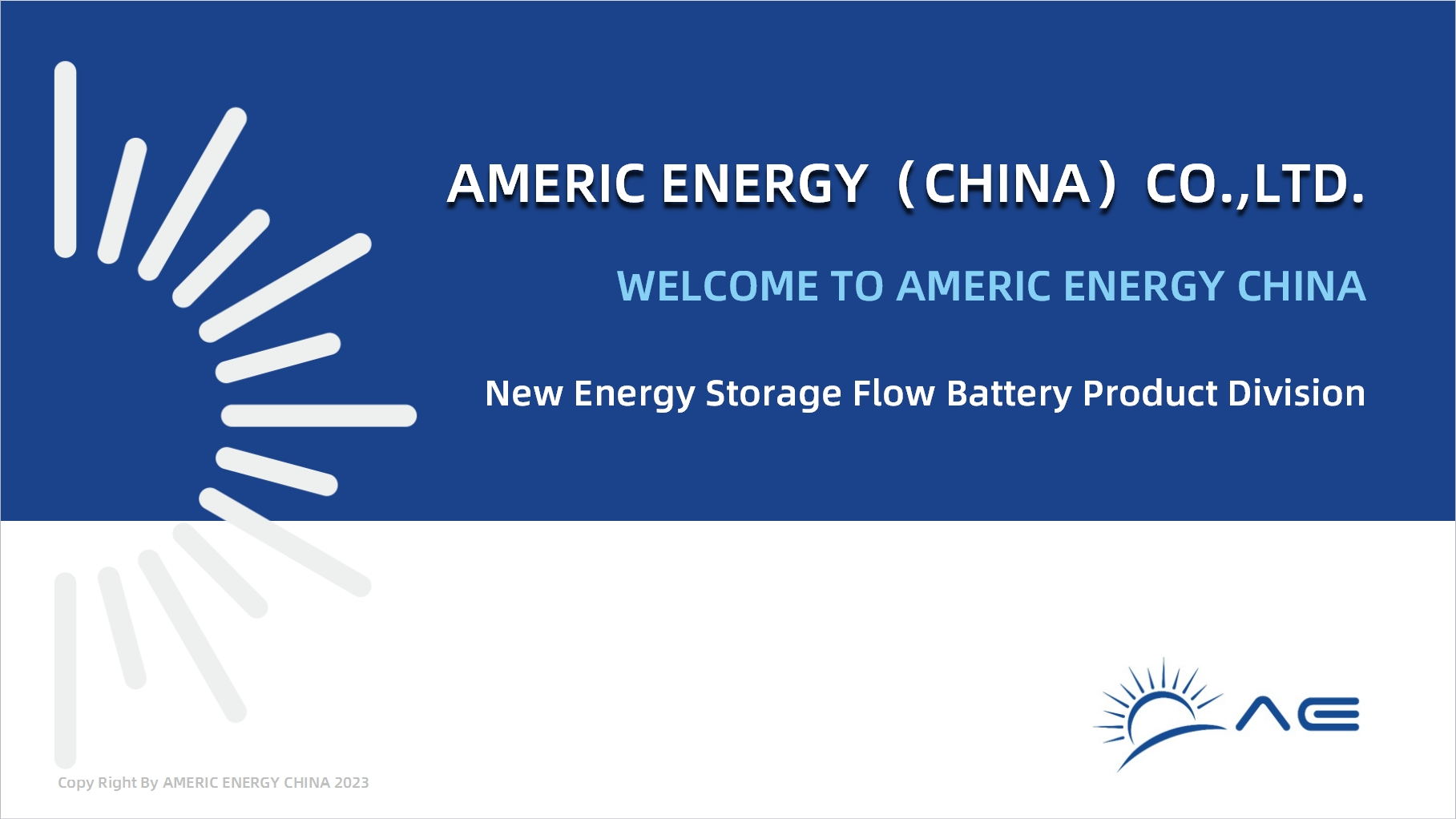 New Energy Storage Flow Battery Product Division